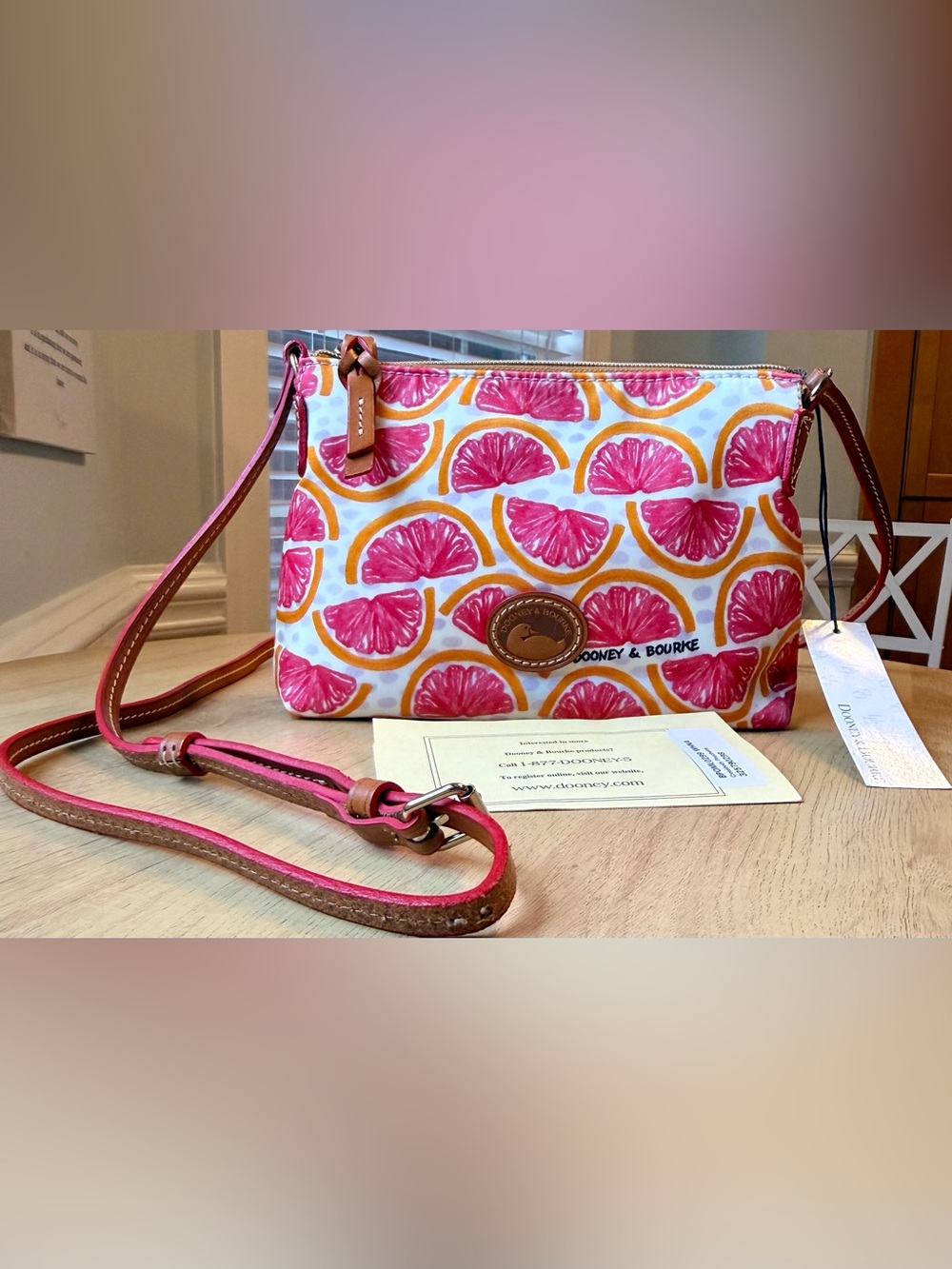 Dooney & Bourke Pomelo Crossbody Pouchette NWT